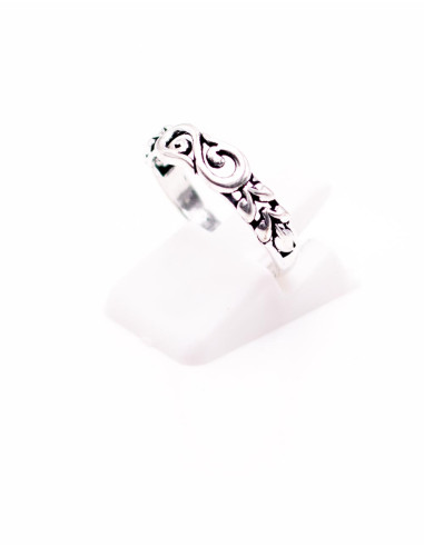 Bague indienne artisanale en spirale, en laiton...