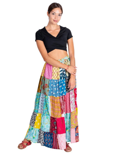 falda-algodon-patchwork-moda-etnica-mujer