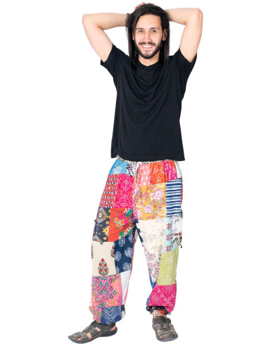pantalon-unico-patchwork-unisex-estilo-etnico