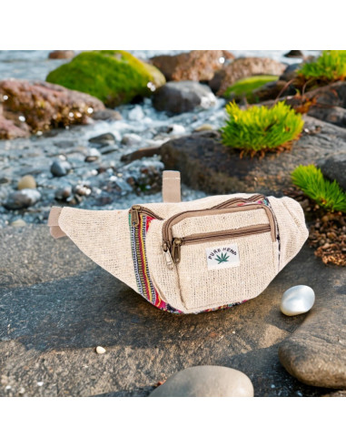 Sac banane en chanvre fait main en Inde – Style...