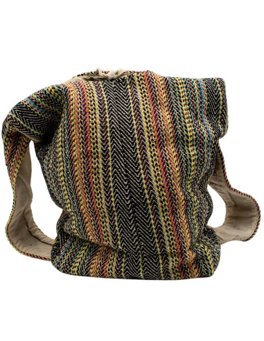 Bolsa de ombro hippie de cânhamo: autêntico...