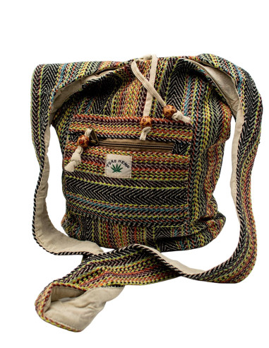 Borsa a tracolla hippie in canapa: autentica...