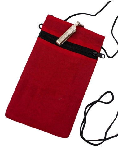 Grand sac bandoulière brodé pour téléphone...