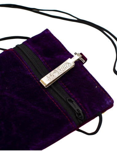 Grand sac bandoulière brodé pour téléphone...
