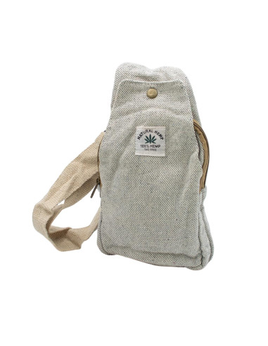 Dreieckiger Rucksack aus naturfarbenem und...