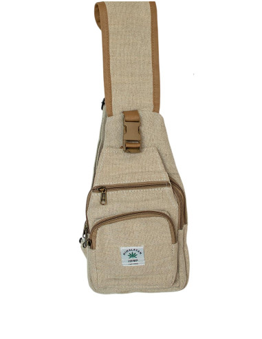 Zaino triangolare in canapa naturale – Unisex,...