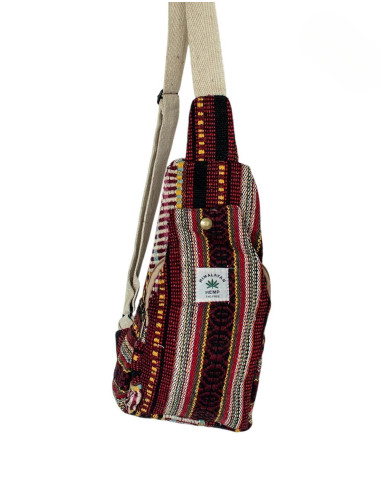Mochila triangular multicolorida de cânhamo –...