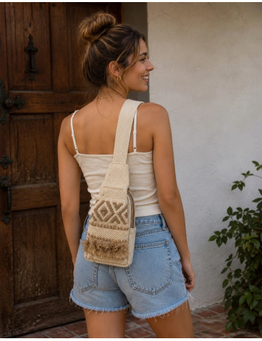 Boho-Dreiecksrucksack aus... 2