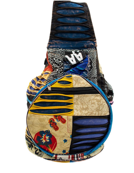 Hippie Patchwork Backpack Convertible into a Cushion – Indian Craftsmanship
