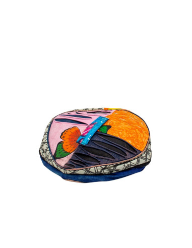 Zaino hippie patchwork trasformabile in cuscino...
