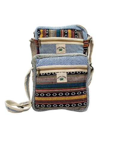 Unisex Handmade Hemp Shoulder Bag – Ethnic Boho...