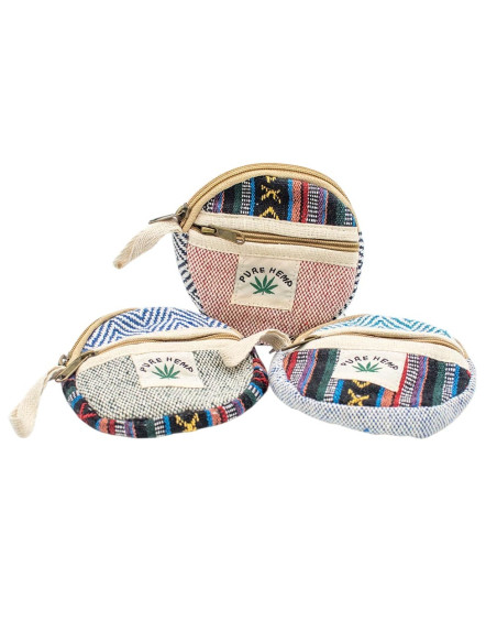 Sac à main rond en chanvre fait main – Style bohème et ethnique