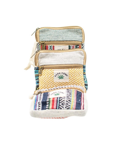 Borsetta in canapa fatta a mano 12x12 cm –...