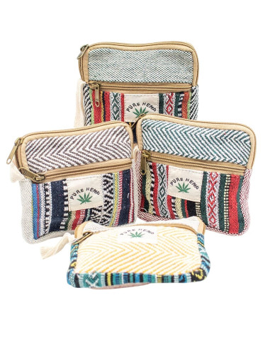 Borsetta in canapa fatta a mano 12x12 cm –...