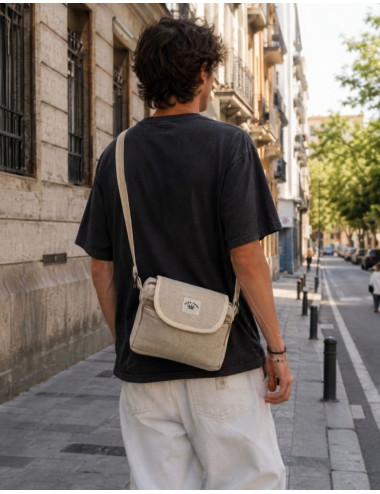 Bone-Colored Hemp Crossbody... 2