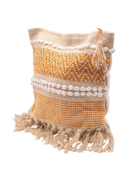 Borsa boho fatta a mano con frange e pon-pon – Stile etnico indiano
