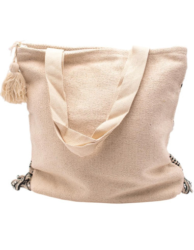Handgefertigte Boho-Tasche mit Fransen und...