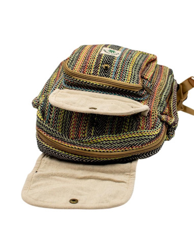 Grand sac à dos coloré en chanvre – Sac à dos...