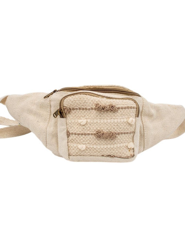 Handgefertigte Boho-Bauchtasche mit Fransen und...