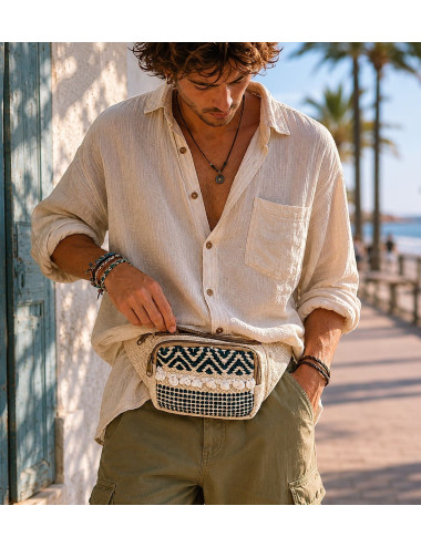 Sac banane bohème fait main...