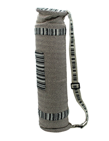 Hanf-Yogamatten-Tasche – handgemachte Boho- Kimago -Hülle