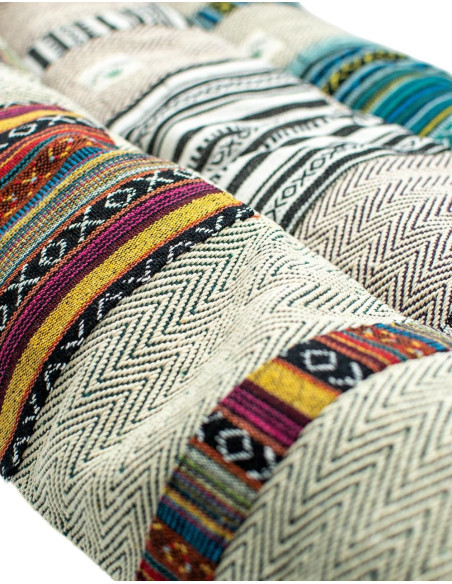 Borsa per tappetino yoga in canapa – Copertina Boho Kimago fatta a mano