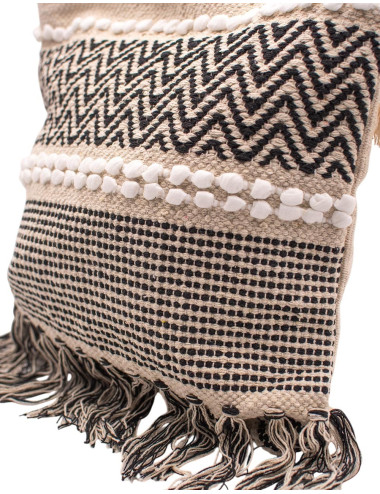Bolso Boho Hueso y Negro... 2