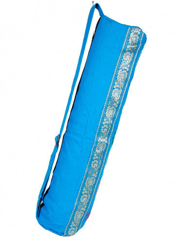 Hellblaue Yogamattentasche aus Baumwolle –...