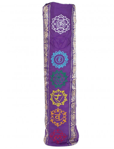 Purple Cotton Yoga Mat Bag...