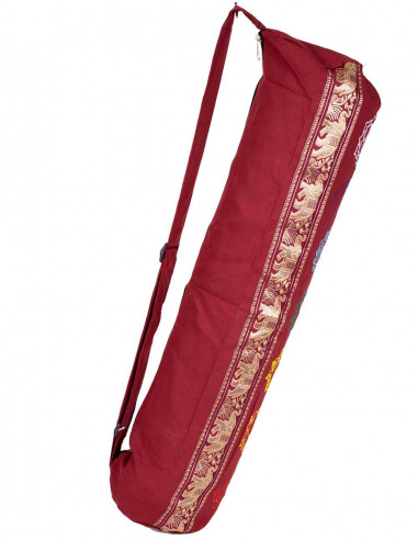 Burgundy Cotton Yoga Mat Bag – Kimago Cover