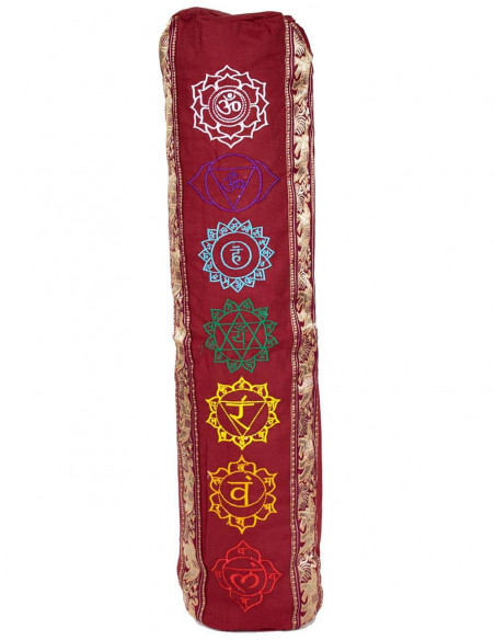 Burgundy Cotton Yoga Mat Bag – Kimago Cover