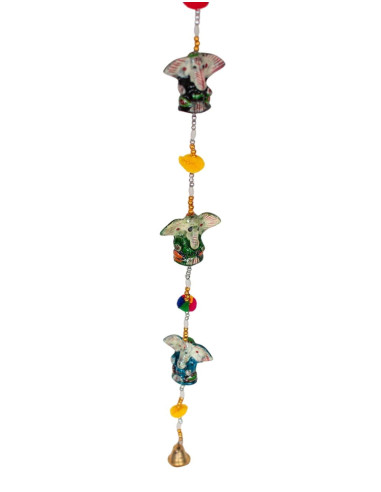 Dekorativer Anhänger mit 5 Ganesha-Figuren –...
