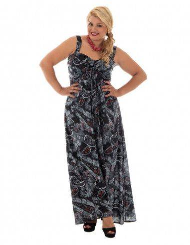 dress_long_frunce_gray