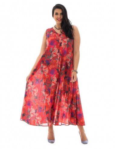 robe-longue-large-noeud-rouge