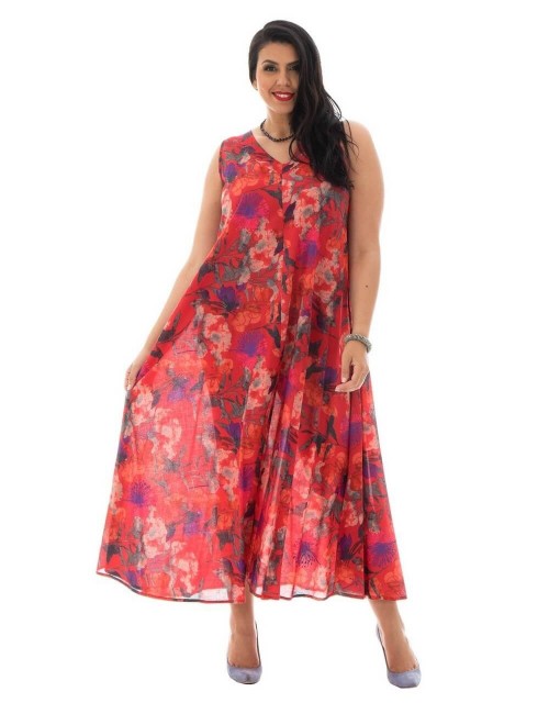 robe-longue-large-noeud-rouge