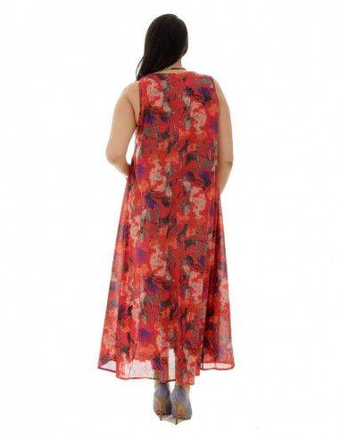 vestido longo-largo-vermelho-arco-costas