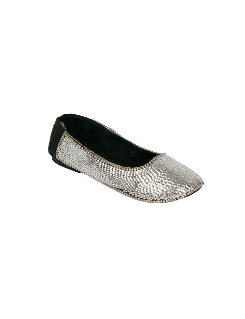 balerina-espadrille-chaussures-chaussures-argent-profil ethnique