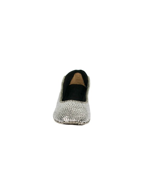 balerina-espadrille-chaussures-chaussures-argent-ethnique-devant