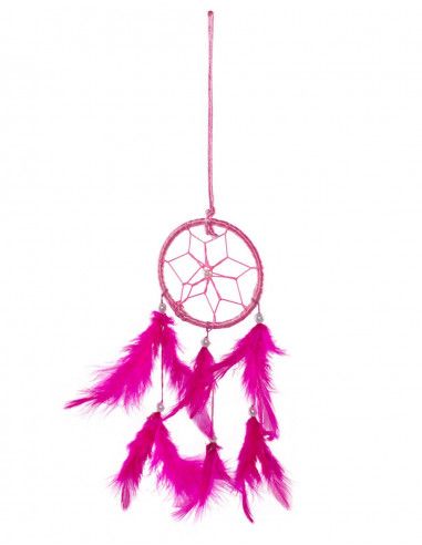 Penas de apanhador de sonhos étnica-fúcsia