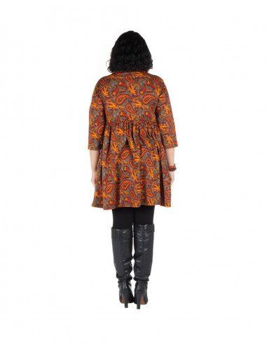 vestido-corto-tallas-grandes-paisley-gris-naranja-back
