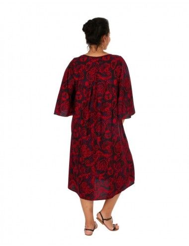 Dress-stamped-vintage-size-Plus-midi 2