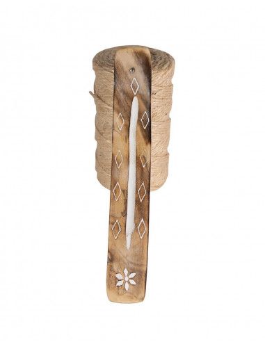 porta-incenso-beige-fatto a mano