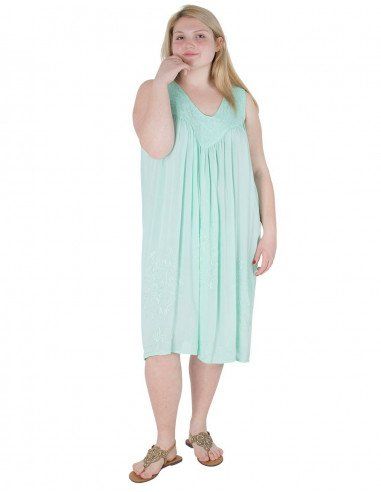 Kleid-Midi-ärmellos-plus-Größe-lila-billig