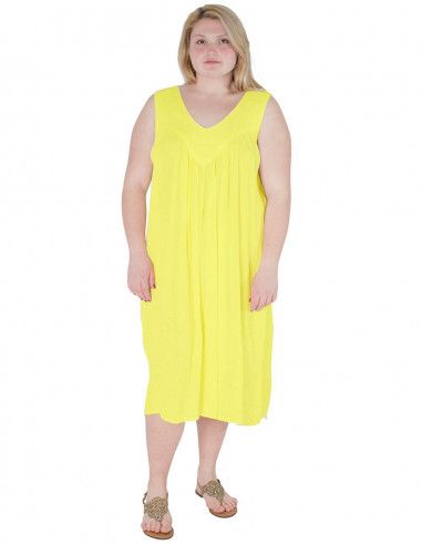 Kleid-Midi-ärmellos-plus-Größe-lila-billig