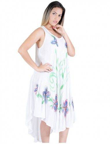 Kleid-gemalt-von-Hand-Original-Ethno-Boho 2